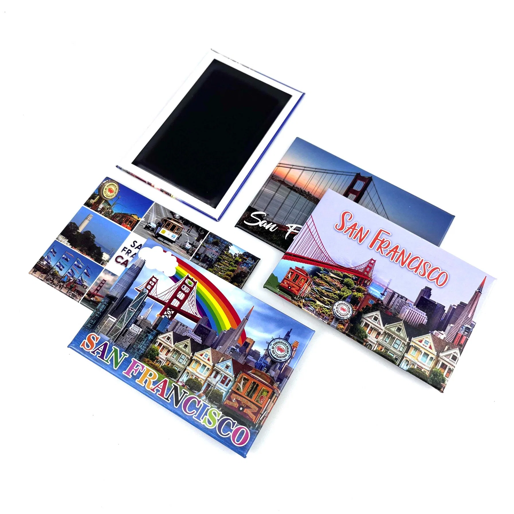 Factory Price Top Quality Tourist Souvenir Gift Country Photo USA San Francisco Custom Metal Fridge Magnet