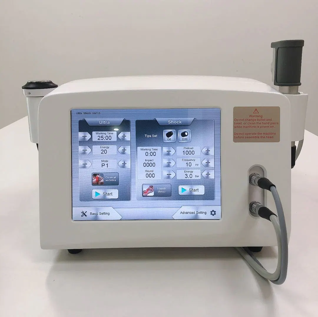 Back Pain Relief Shock Wave Ultrasound Therapy Machine