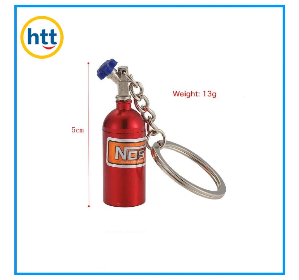 Customized OEM Key Rings Nitrous Oxide Systems Keychain Bottle Aluminum Keychain