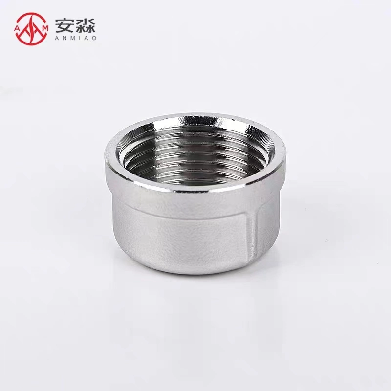 Stainless Steel Pipe Fittings Female Threaded Round Cap