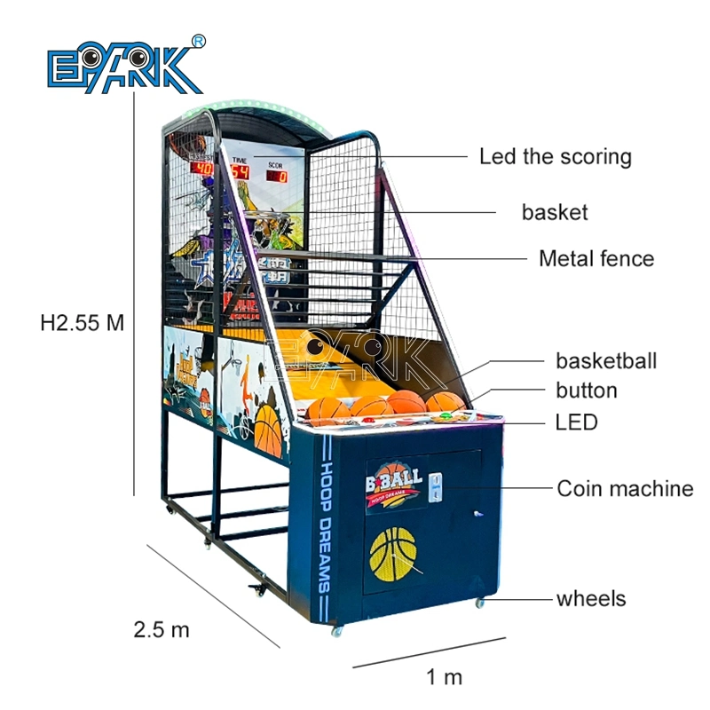 Indoor Street Basketball Shooting Game Machine Coin Amusement Coin Amusement Game