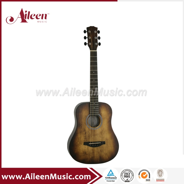 34'' Small Size Wooden Travel Student Acoustic Guitar (AF-H00L-34)