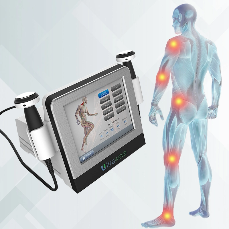 2 en 1 appareil de traitement de la douleur physique Ultra Wave Ultrasound Rehabilitation machine de physiothérapie à ultrasons équipement d'ultrawave