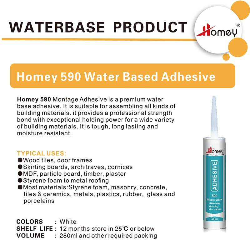 Homey Water Based Adhesive for Building Material Water Based Acrylic Liquid Glue