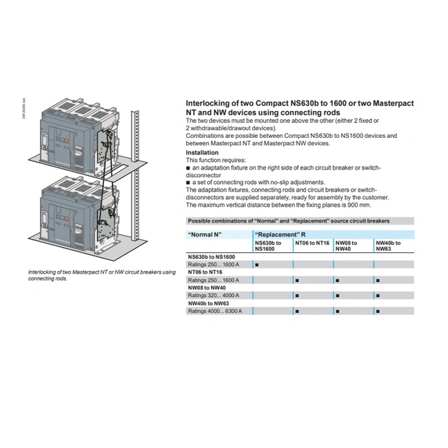 Ar Mechanical Interlock Cable for Air Circuit Breaker