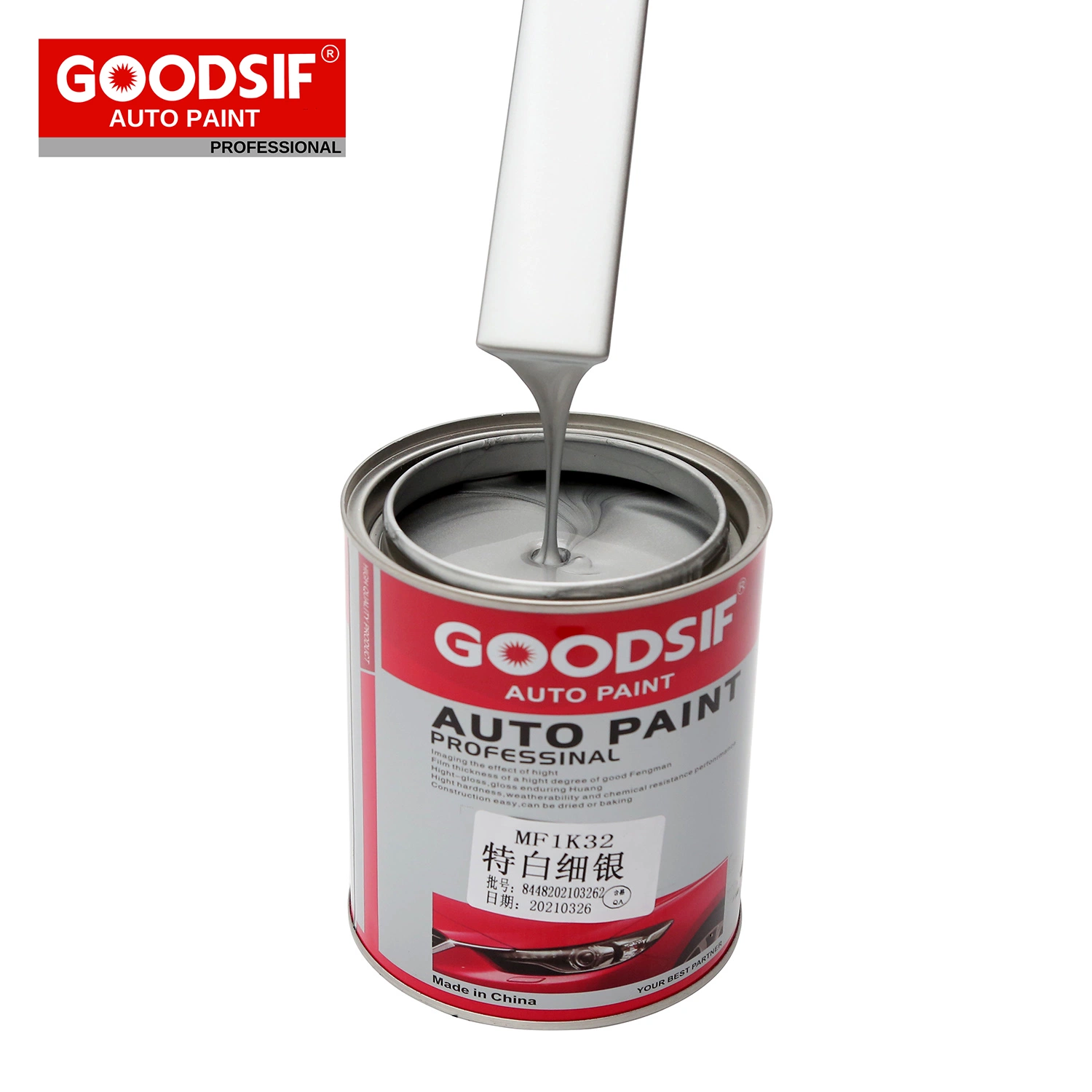 Goodsif 1K High Solid automatique du système de pulvérisation automatique de finition Peinture acrylique pour la réparation de voiture