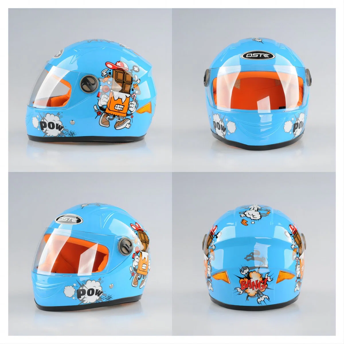 Motorcyle Full Face Helmets for Kids, Children in PP Materials