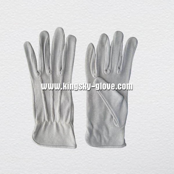 Mini PVC Dots Ornamental Stitching Cotton Work Glove