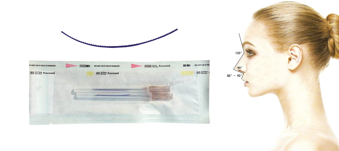 Type à filetage de levage Cog 2-1 L'utilisation de l'aiguille pour le plastique/haute qualité et de fournitures médicales jetables