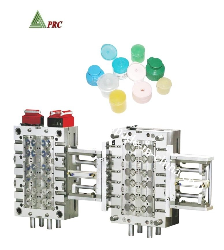 Moldes de plástico de tapa abatible de inyección con sistema de cierre 28/410 Tapón