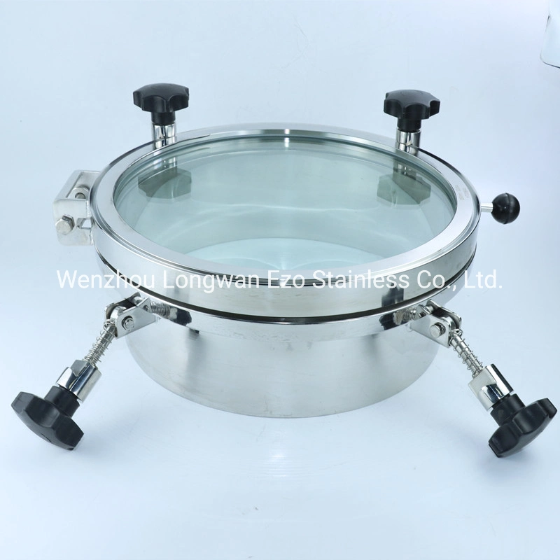 Stainless Steel 304/316L Food Grade Round Top Tank Manhole Cover with EPDM Seal