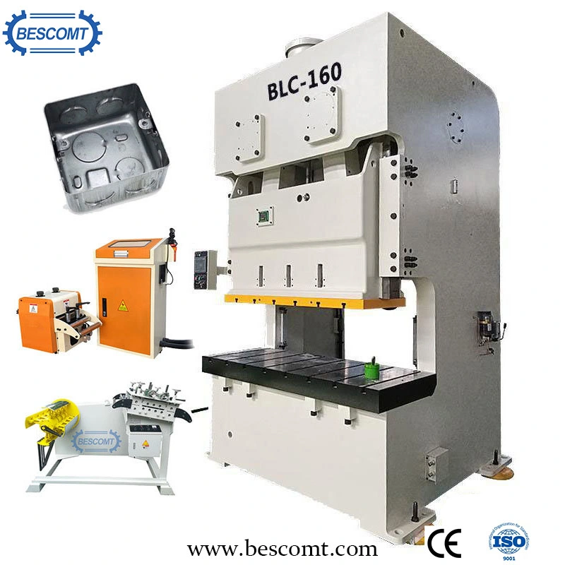 Automatic C-Frame Double Point Sheet Metal Power Press Punching Machine for Electrical Junction Box Making Stamping Machine Complete Solution