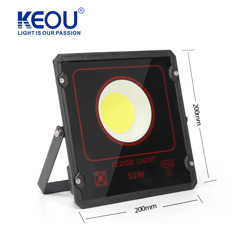 IP66 Outdoor Floodlight 50W Aluminum Windproof Lightning Protection Anti-Riot Flood Light