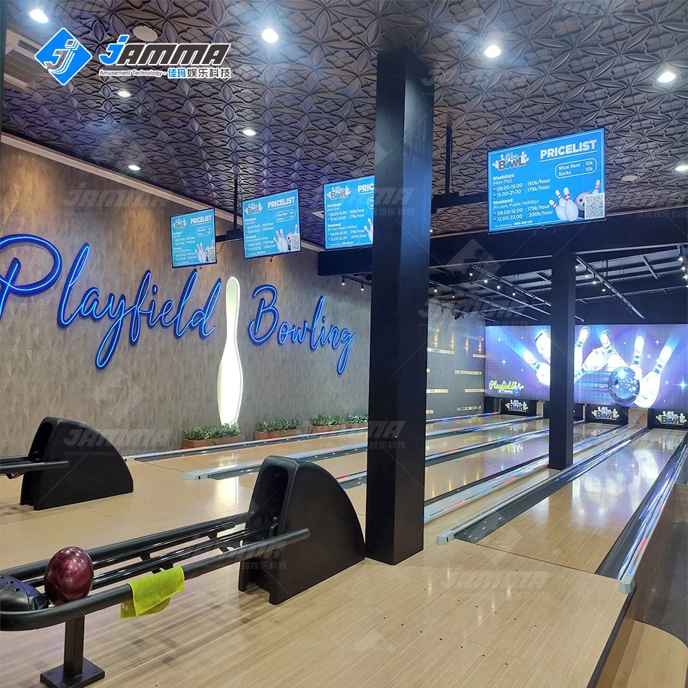 4 Lanes Bowling Bowling Juego de niños de la máquina de Equipo El Equipo de bolos de adultos