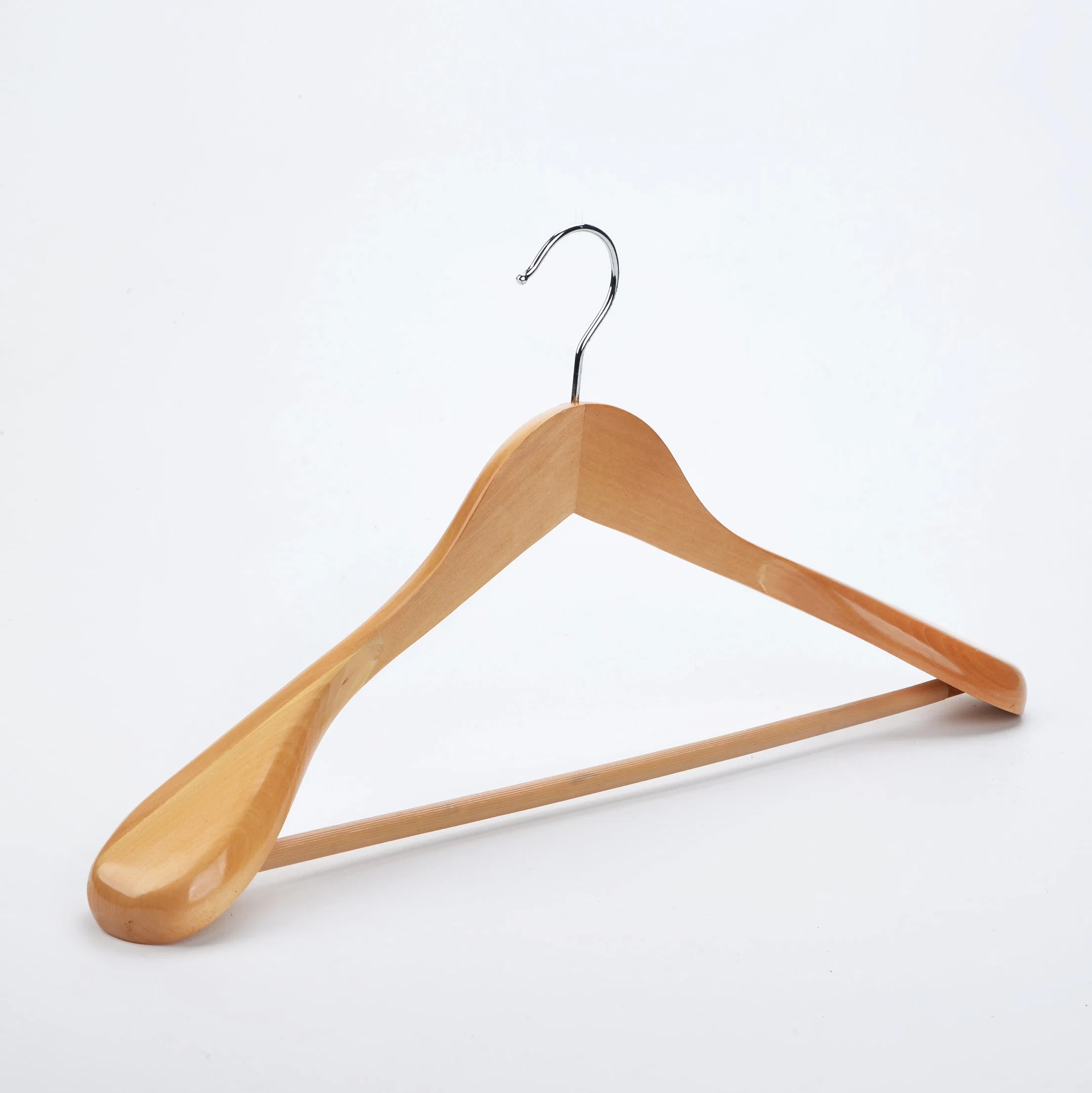 Hot Sale Hotel Wooden Anti-Theft Hanger Wood Clothes Hanger for Sale