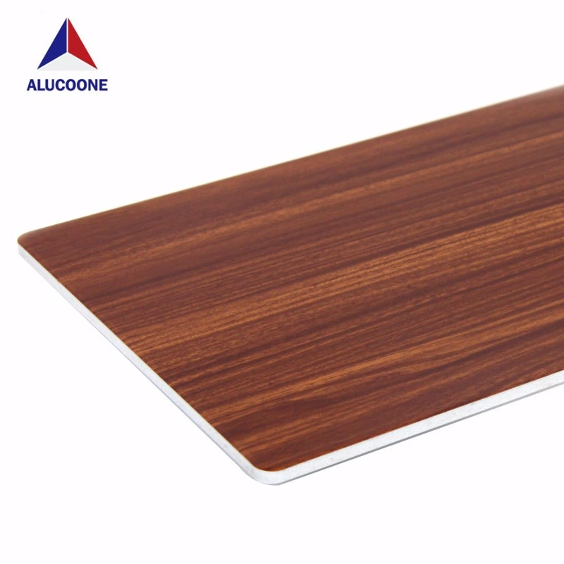 Textura de superfície de madeira 3mm Painel Composto de alumínio Folha ACP Material de Construção