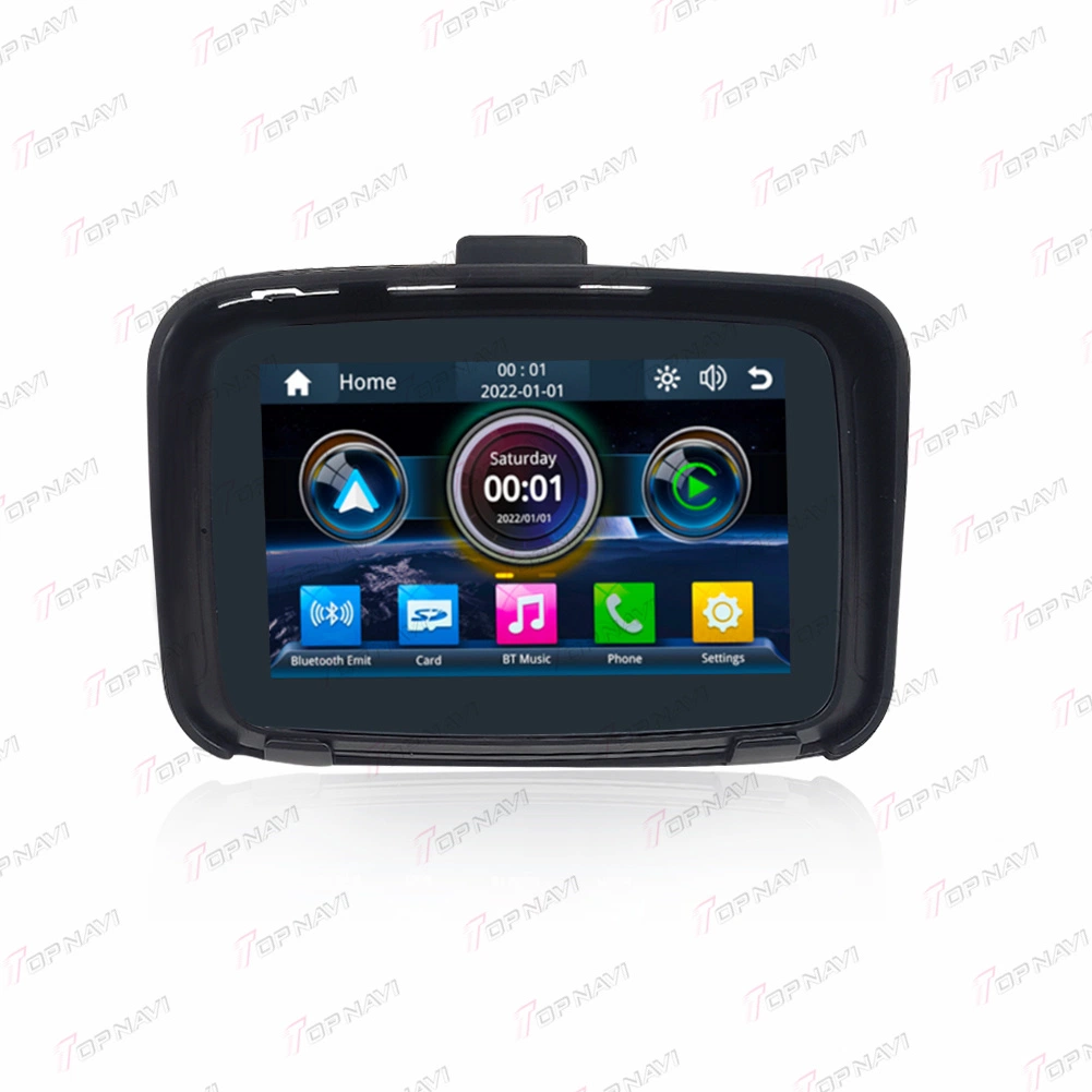 5 Inch Motorcycle Waterproof Carplay Multimedia Player for Motorbike Android Auto Stereo