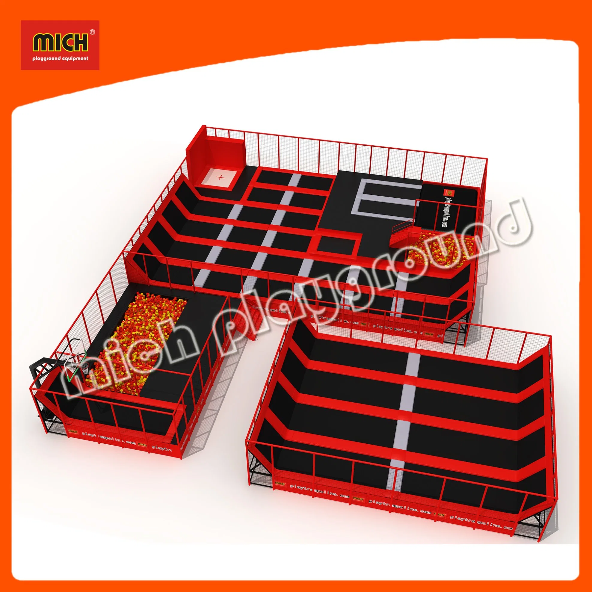 Mich Indoor Trampoline Park Design for Amusement