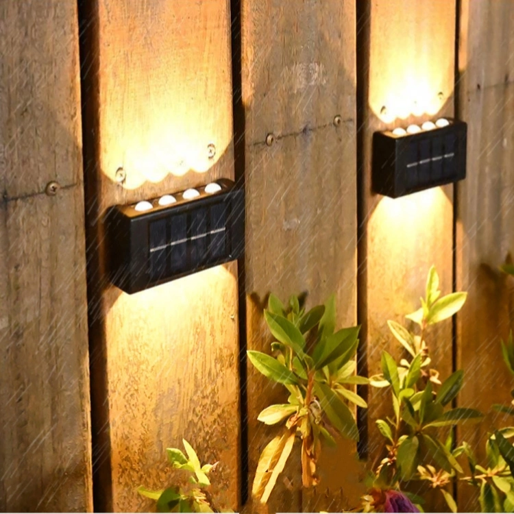 New Outdoor Solar Garden Lamp Home Wall Lamp Decoration Layout Wall Washing up and Down Glowing Atmosphere Wall Lamp