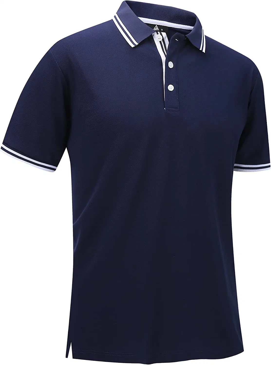 Polo de golf pour les hommes des écoulements d'humidité de l'été à manches courtes Tee-shirts Tee-shirts portant un collier occasionnels court de tennis