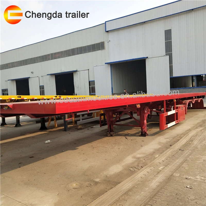 40FT Transport Container Carry Flatbed Trailer for Sale