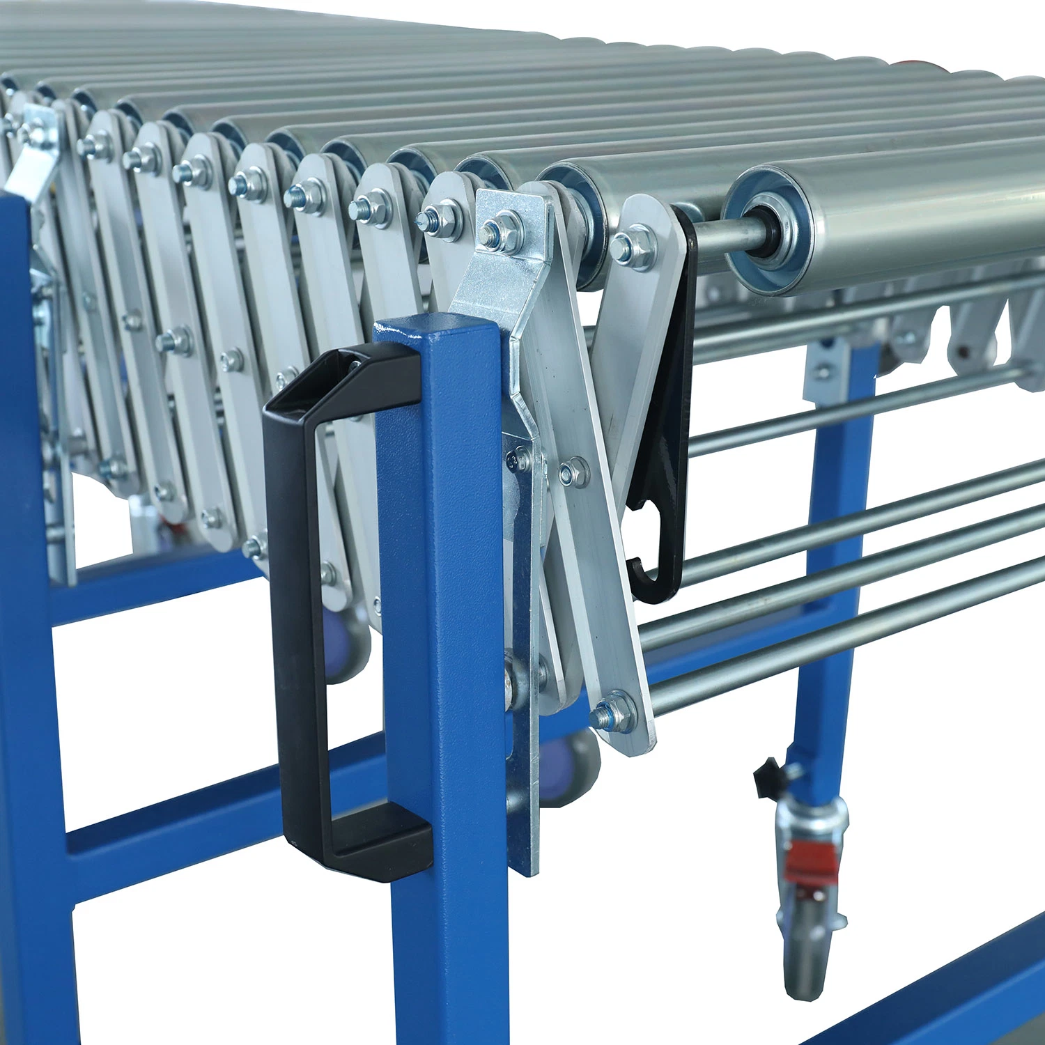 No Power Gravity Flexible Zinc Plated Steel Roller Conveyor