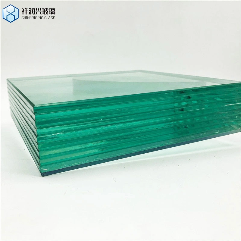 Factory Price Safety Clear Laminated Glass 6.38mm Transparent Colored PVB Film Glass with En Standard