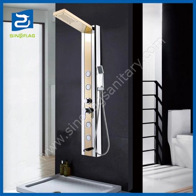 LED Digital Temperature Display Ss Shower Column Panel