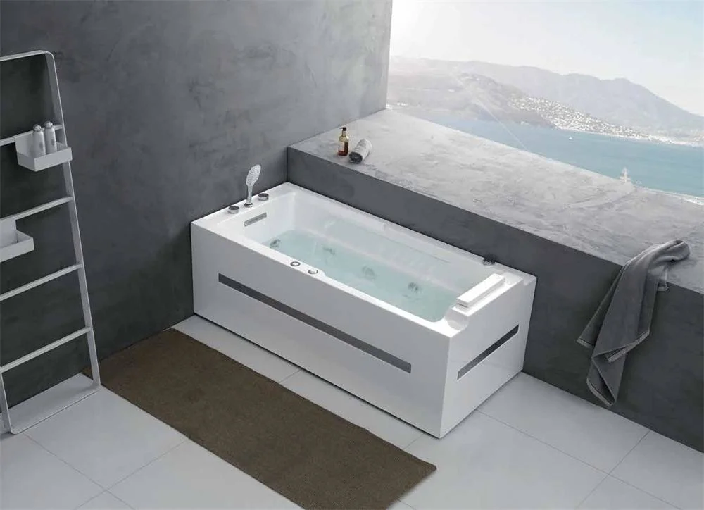 Baby SPA Steel Enamel 4 Foot Whirlpool Massage Upc Freestanding Marble Foldable Bathtub