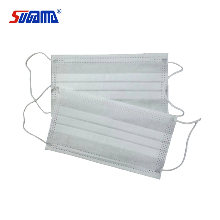 Medical Non Woven Disposable Hospital Doctor Nurse Surgical Face Mask with Tie on