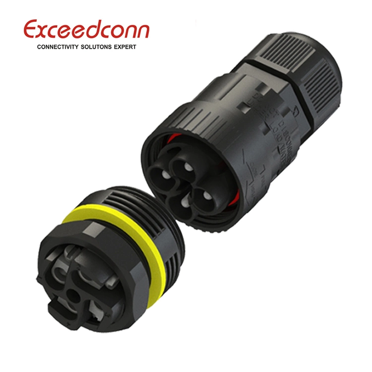 Chinese Factory Power Waterproof Plastic Connector 4 Pins Male Connector