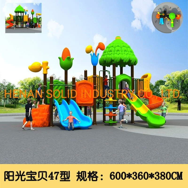 Children Outdoor Plastic Slide Sets Backyard Kids Amusement Park