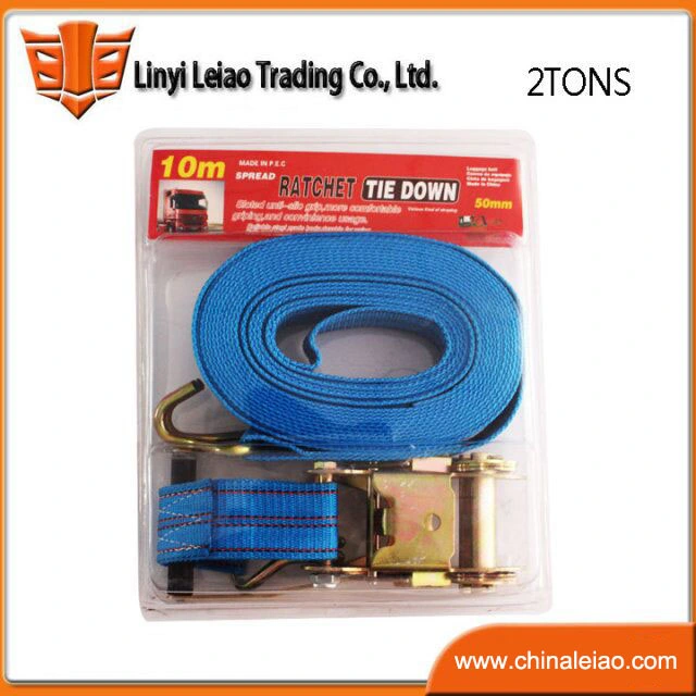 2" 15m Blue PP Ratchet Strap with High quality/High cost performance 