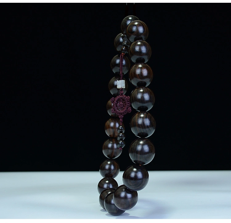 Ebony Buddha Bead Log Purple Light Sandalwood Submerged Bracelet Rosary Beads