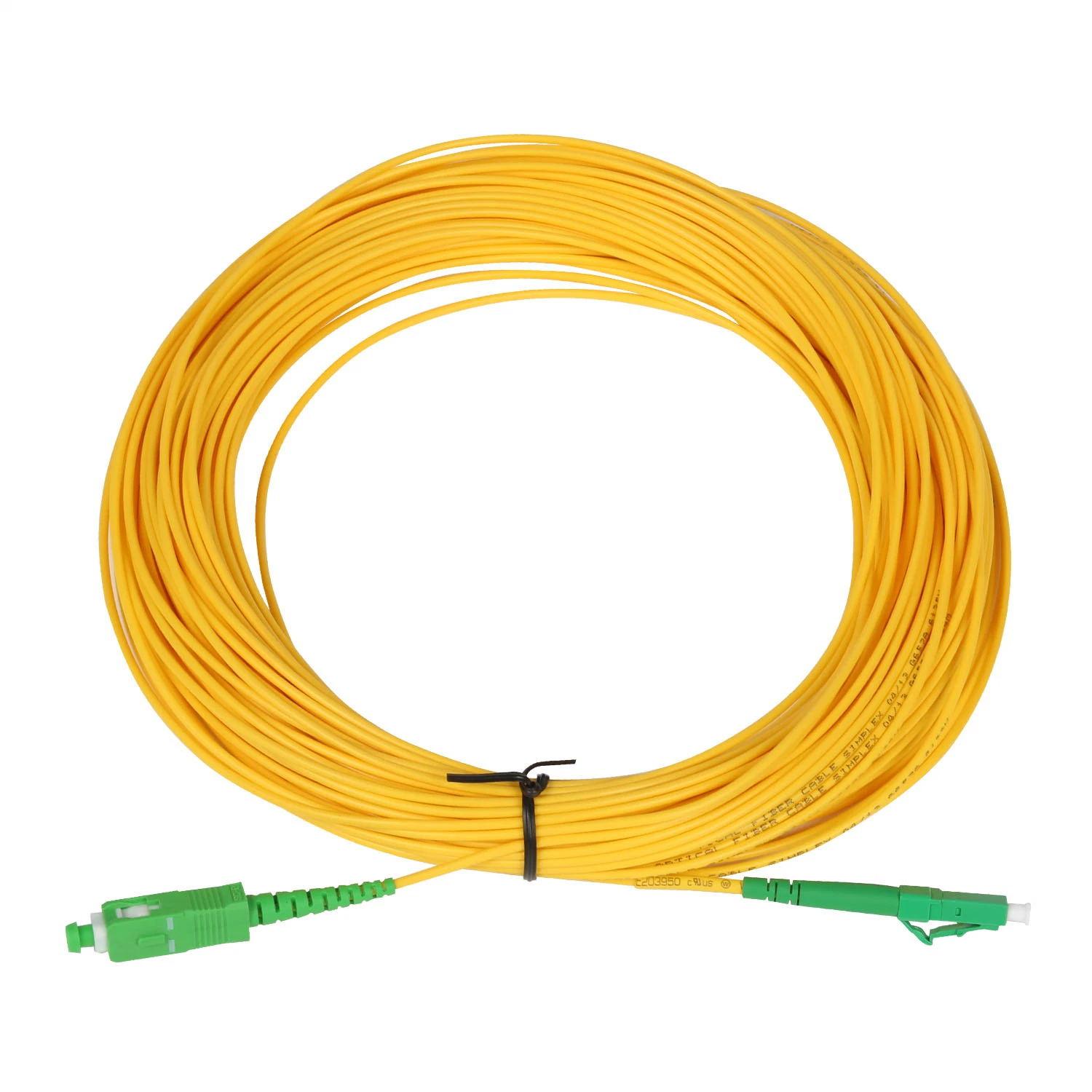 Surelink Simplex SC a SC conector 1core Fibra redonda monomodo Cable de puente óptico cable de conexión de fibra óptica exterior