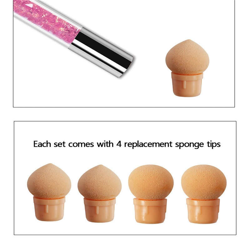 Wholesale/Supplier Heads Gradient Stamper Nail Double Head Sponge Dye Pen Gradual Change Pen Sponge