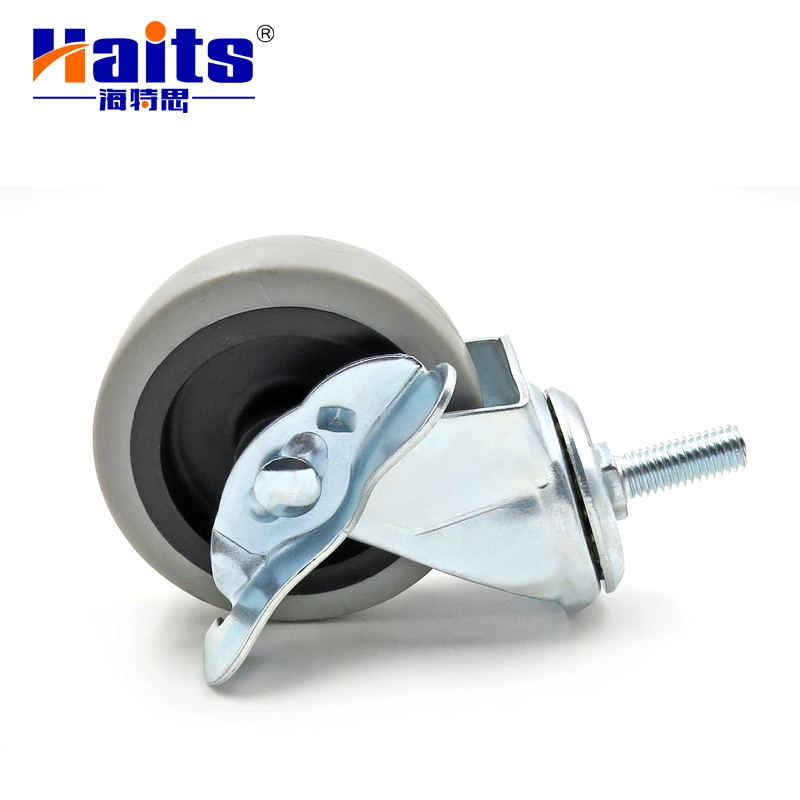 Haits Hardware Caster Wheel TPR Screw Type Caster Wheel