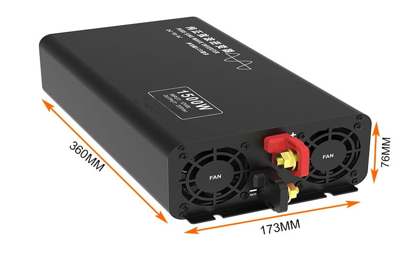 Высокочастотный инвертор Инвертор 72 в чистый синусоидальный сигнал с высокой мощностью Грузоподъемность и ударопрочность Заводская настройка