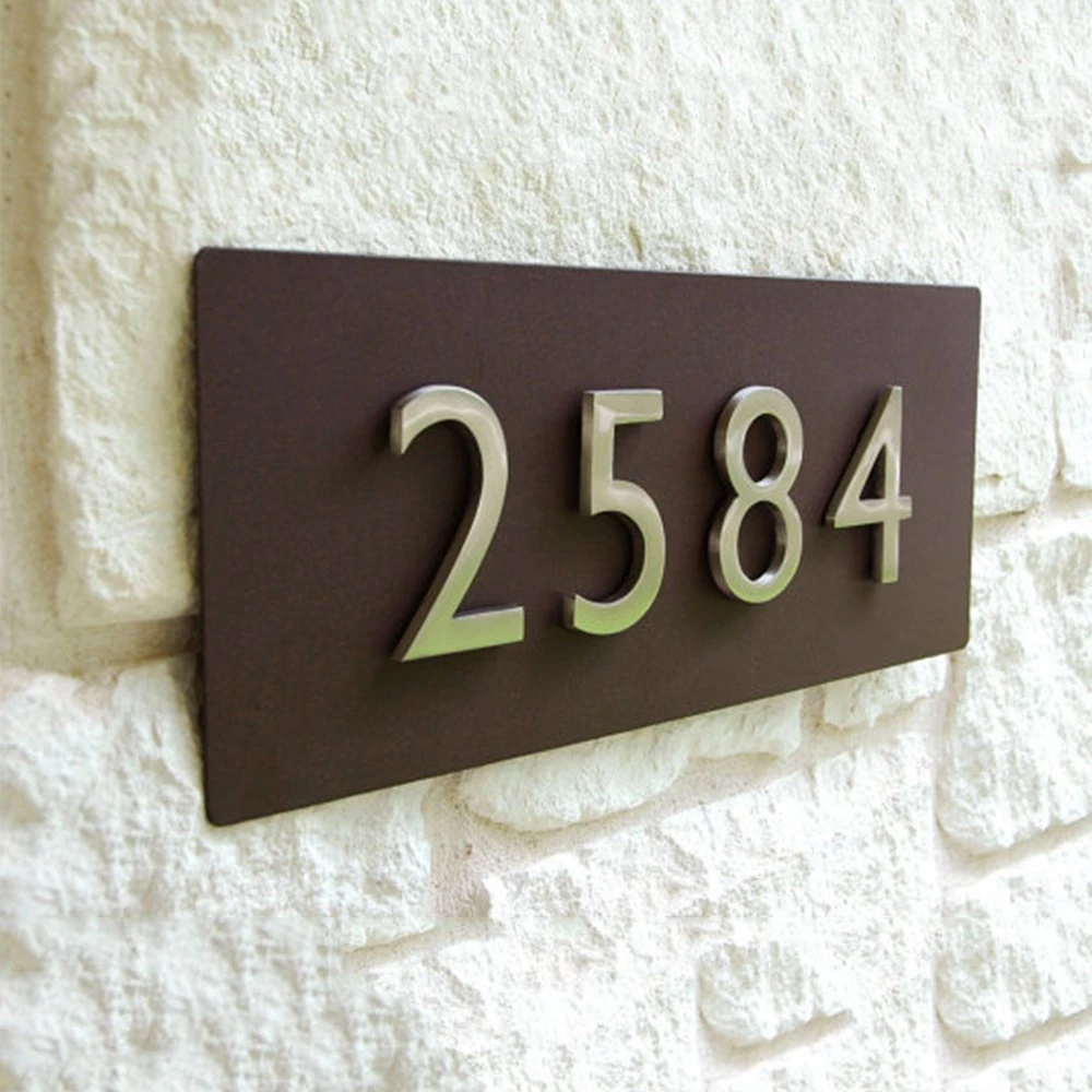 Manufacturer Supply Custom Metal House Number Plaque for Hotel