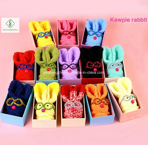 New Design Socks Kewpie Rabbit Custom Children Gift Box