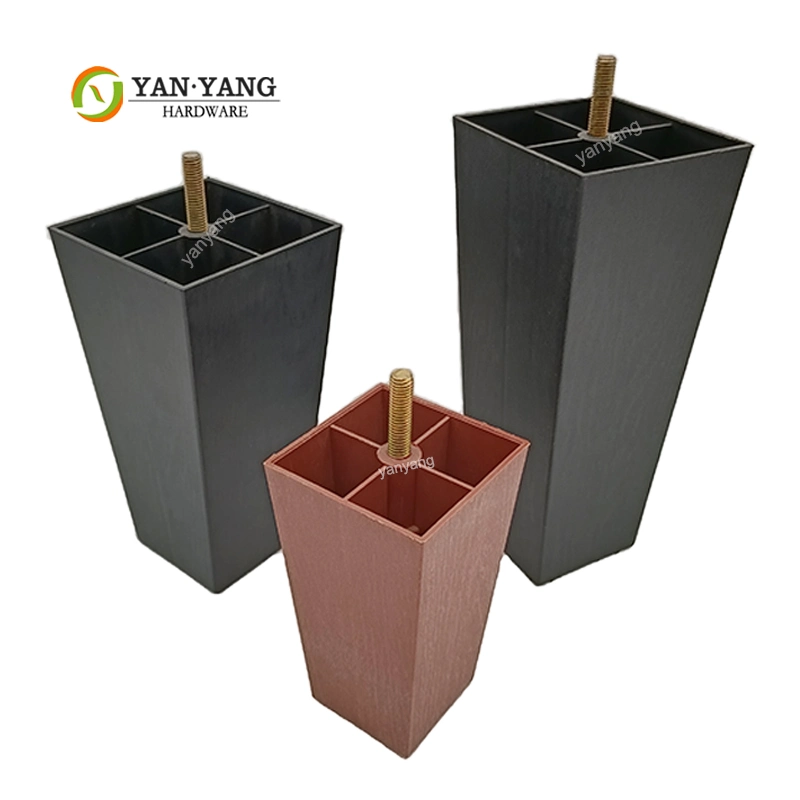 Yanyang Furniture Hardware Customized 95mm High Furniture Plastic Legs PP Bed Feet