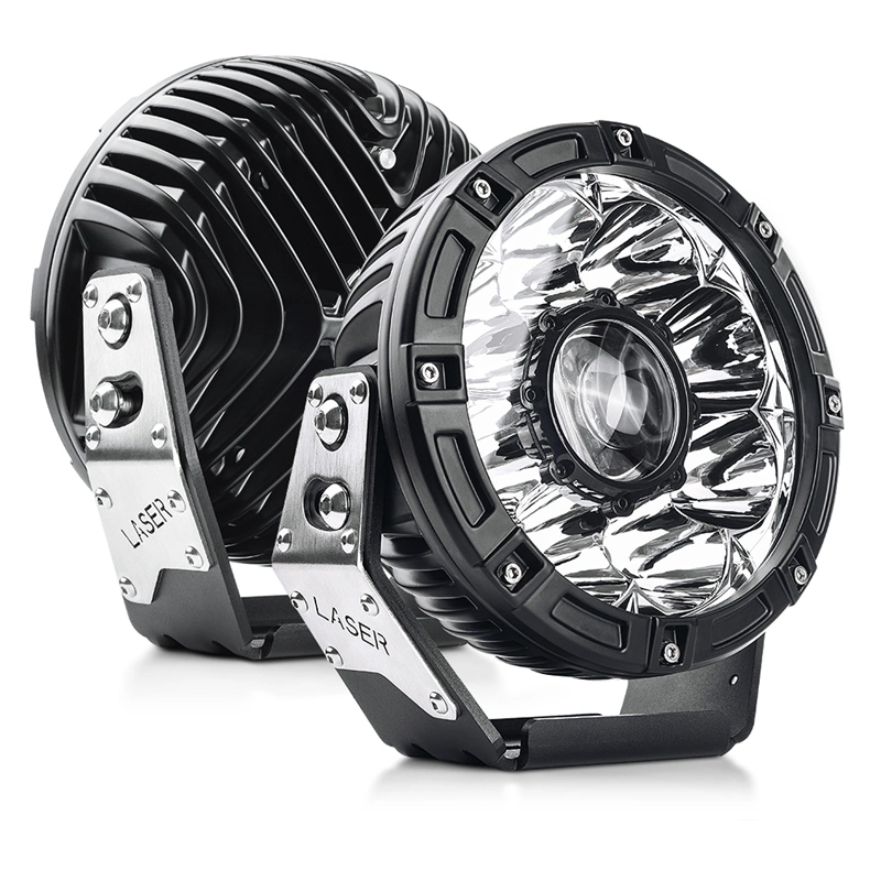 De 1000 mètres de distance d'éclairage moto Jeep 4x4 LED hors-route des feux de conduite des feux de travail de 7 pouces Élevée Faible lumière laser LED PROJECTEUR