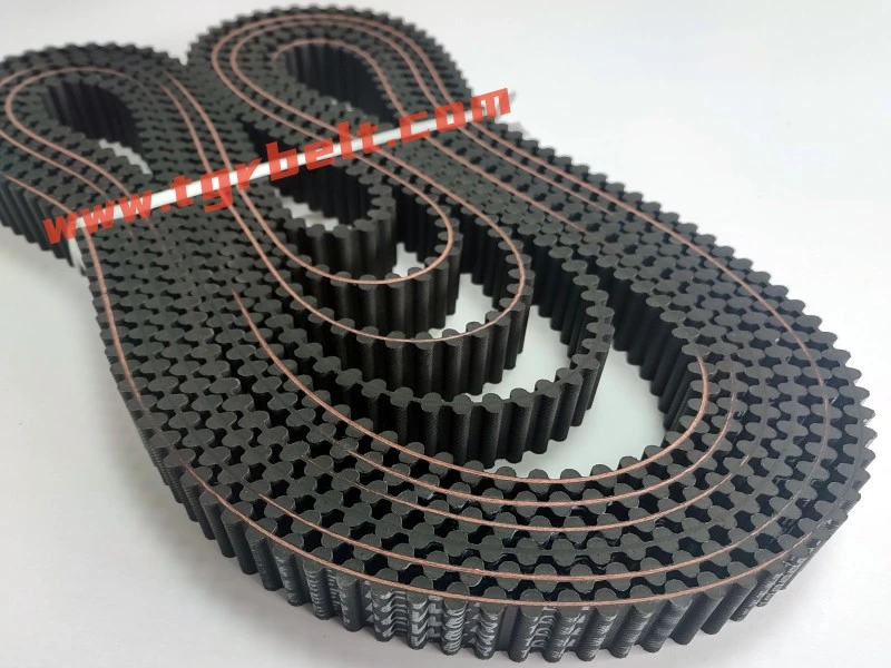 Double Sided Endless Rubber Toothed Belt Timing Belt Power Grip Brand Steel Cord Rubber Cogged Drive Belt Industrial Cogged Timing Belt