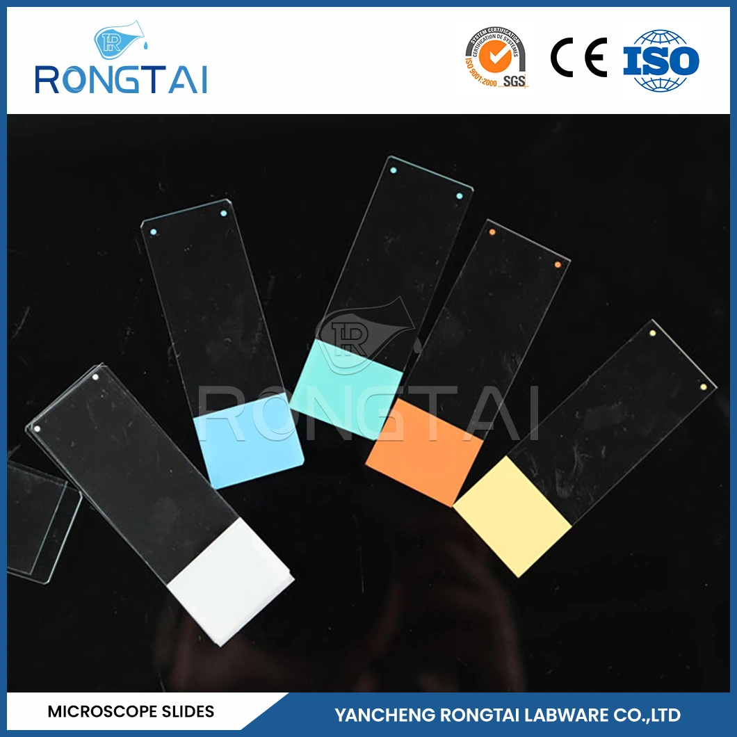 Carga positiva de Rongtai Microscope Slide Fabricators Microscope Slide Ocean 7109A China 7101 7102 7105 7107 7109 7101 portaobjetos de microscopio