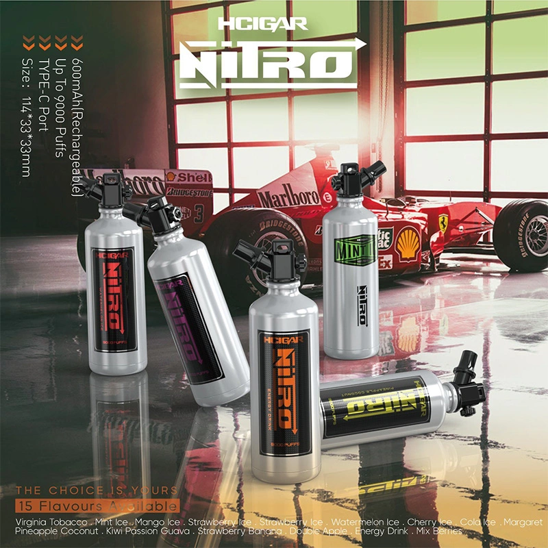 Akso Nitro 9000 Puff Zbood OEM ODM Variety 5000/6000/7000/10000 Taste Supreme Taste 8000 Vappe Blvks Zigarette Disposable/Chargeable Vape