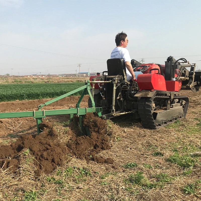 Petite maison verte droit du tracteur à chenilles de moteur diesel Compact Multi fonction pulvérisateur 9 en 1 pince à préhension de semis d'engrais de haute qualité ajoutée de râteau