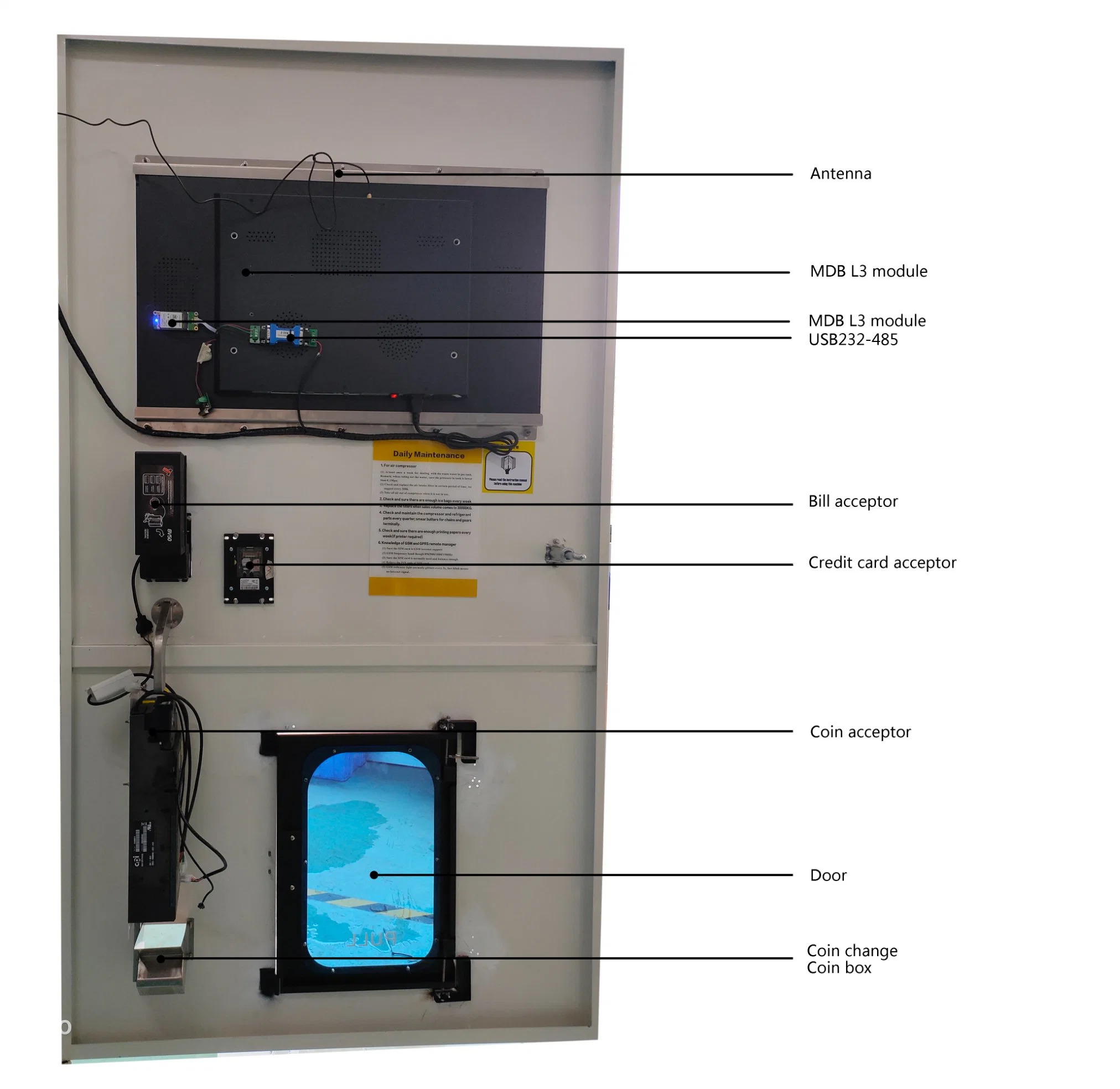 Outdoor Self-Service Ice Vending Maschine Automatische Eis Vending Maschine