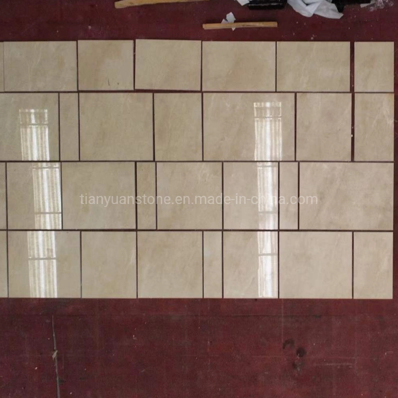 Beige Cream Marfil Marble Tiles for Pavers, Countertops, Floor Tiles