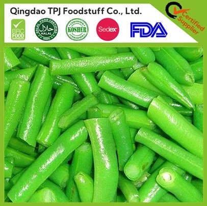 منتجات الخضار عالية الجودة من IQF الأكثر مبيعًا حبوب الفاصوليا الخضراء المجمدة / IQF الفاصوليا الخضراء
