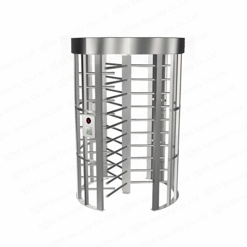 ID Card Park Amusement Stainless Steel 316 Rotate Turnstile Solution Full Height Barrier Doors